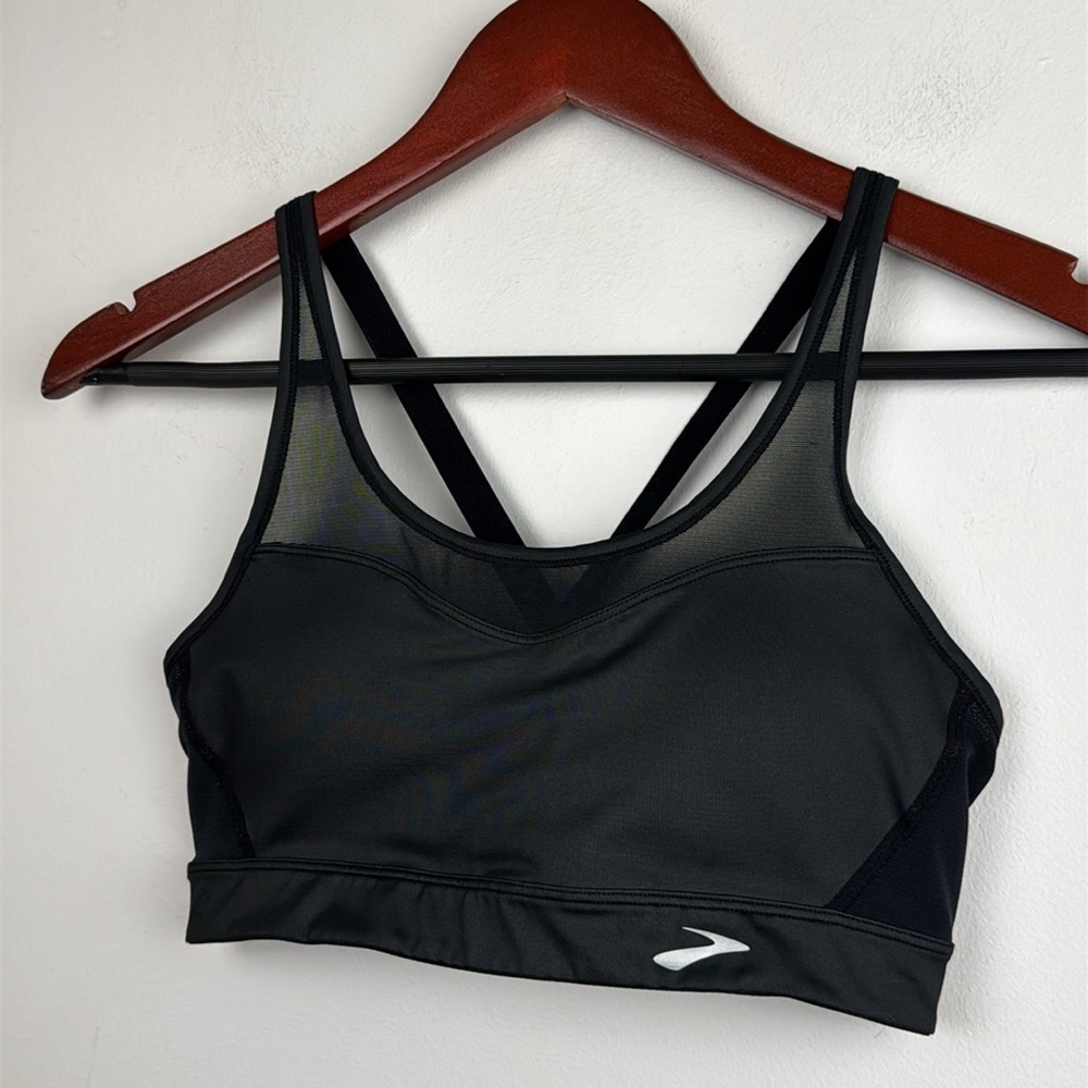Brooks Black Sports Bra Sz small